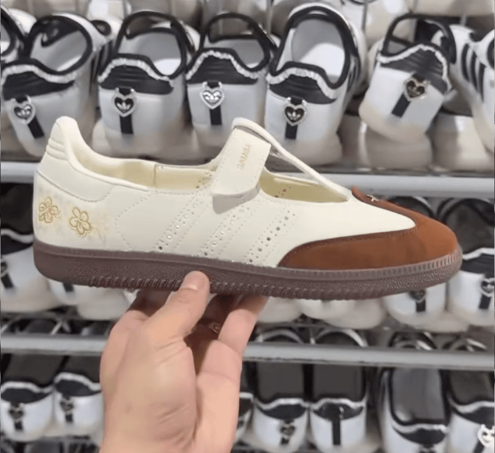 Samba Mary Jane — Cream Brown
