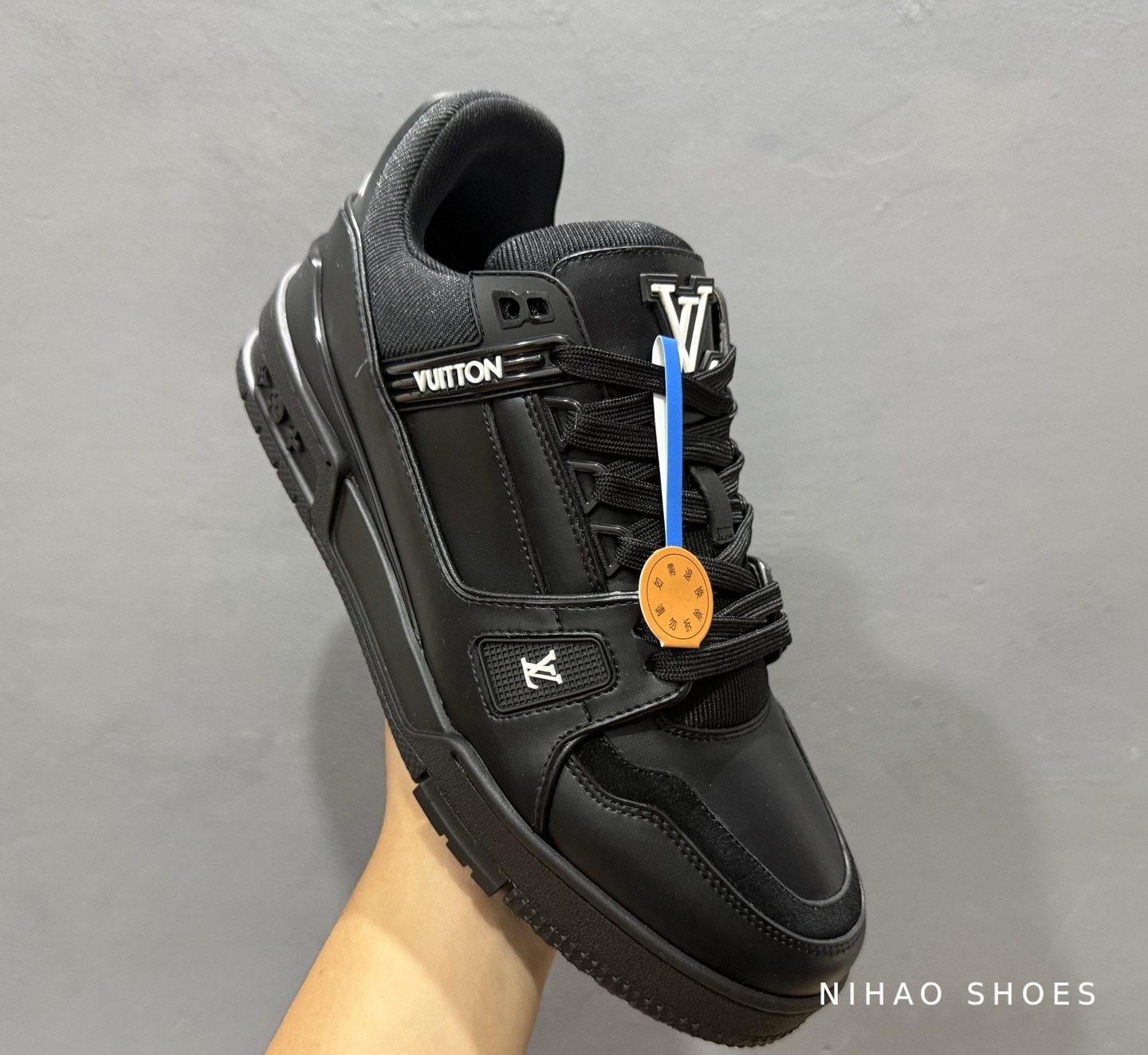 LV Trainer All Black — with tag