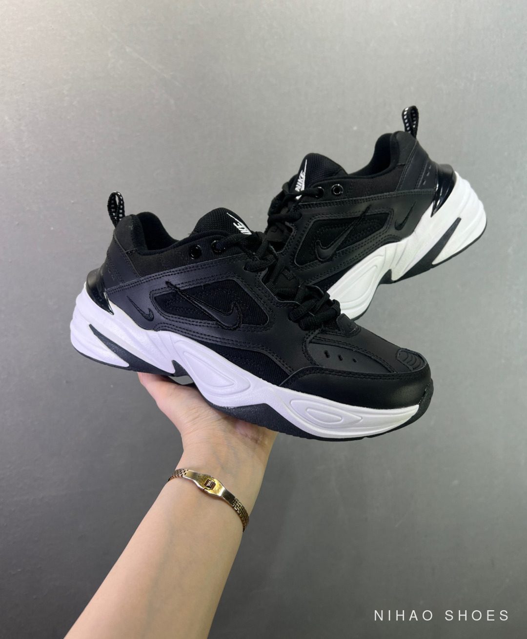 Nike Air Monarch M2K Tekno — Black / White