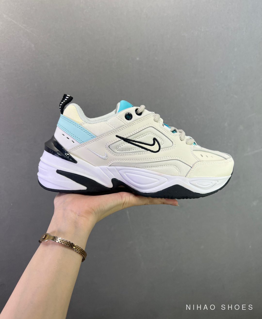 Nike Air Monarch M2K Tekno — Cream / Mint