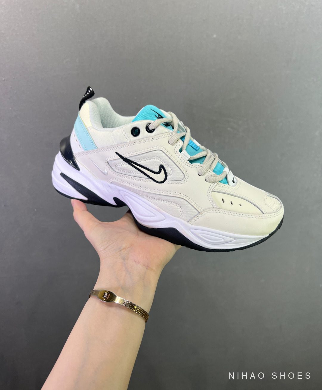 Nike Air Monarch M2K Tekno — Cream / Mint