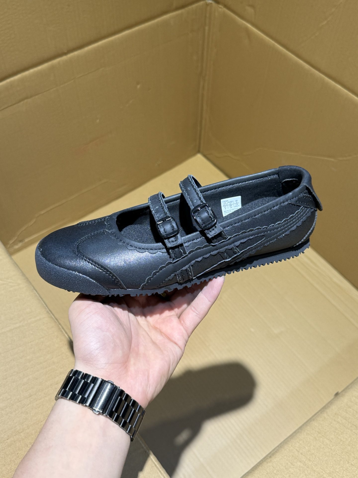 Onitsuka Tiger Mary Jane — Metallic Pink