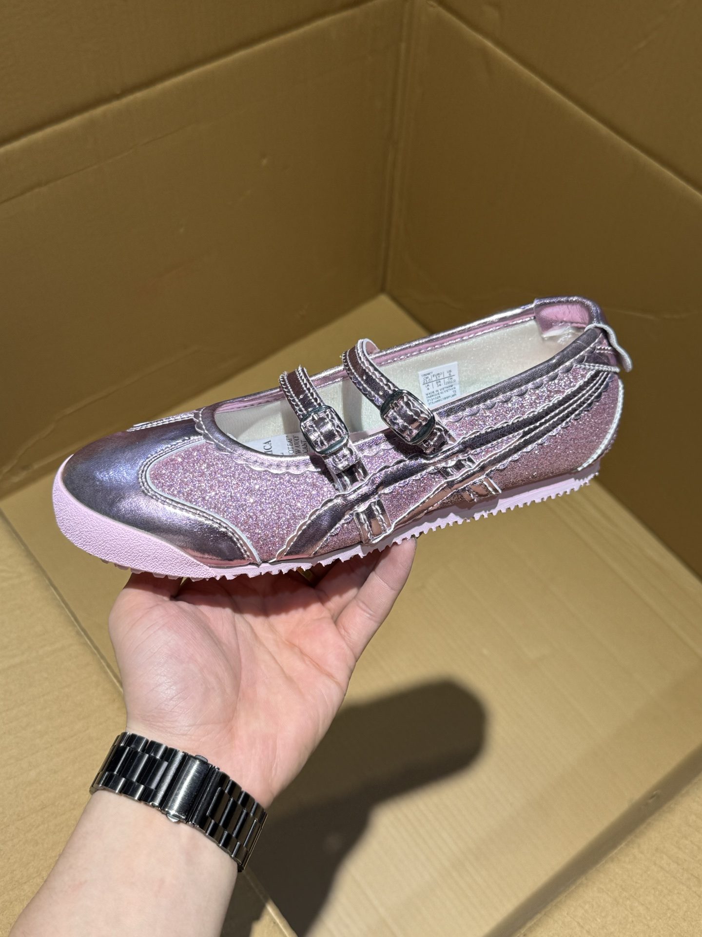 Onitsuka Tiger Mary Jane — Metallic Pink — photo 2