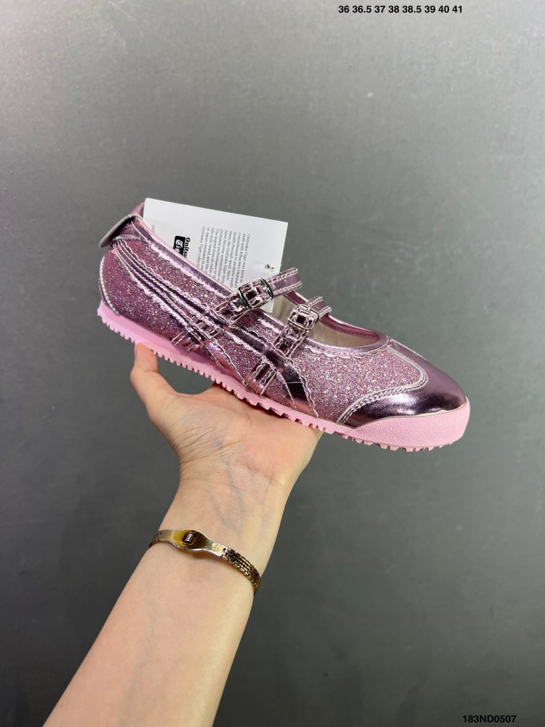 Onitsuka Tiger Mary Jane Pink Glitter — photo 3