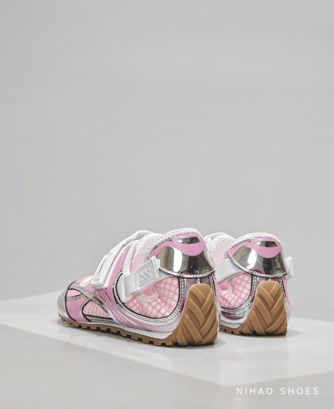 Pink Mesh Trainer — Silver — photo 4