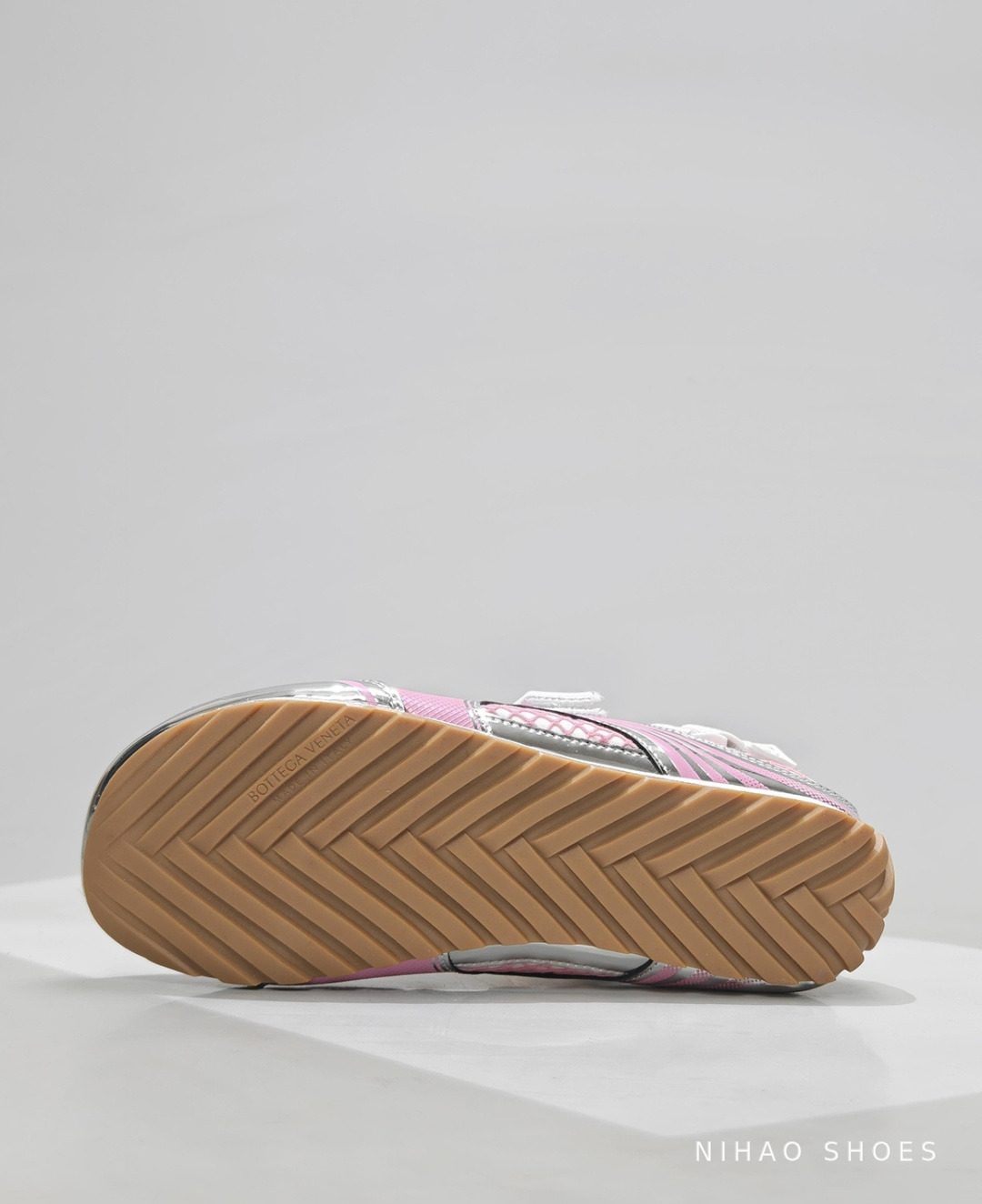 Pink Mesh Trainer — Silver — photo 5