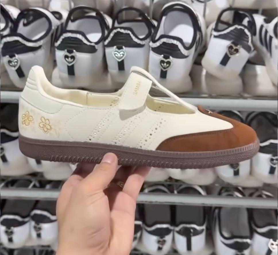 Samba Mary Jane — Cream Brown